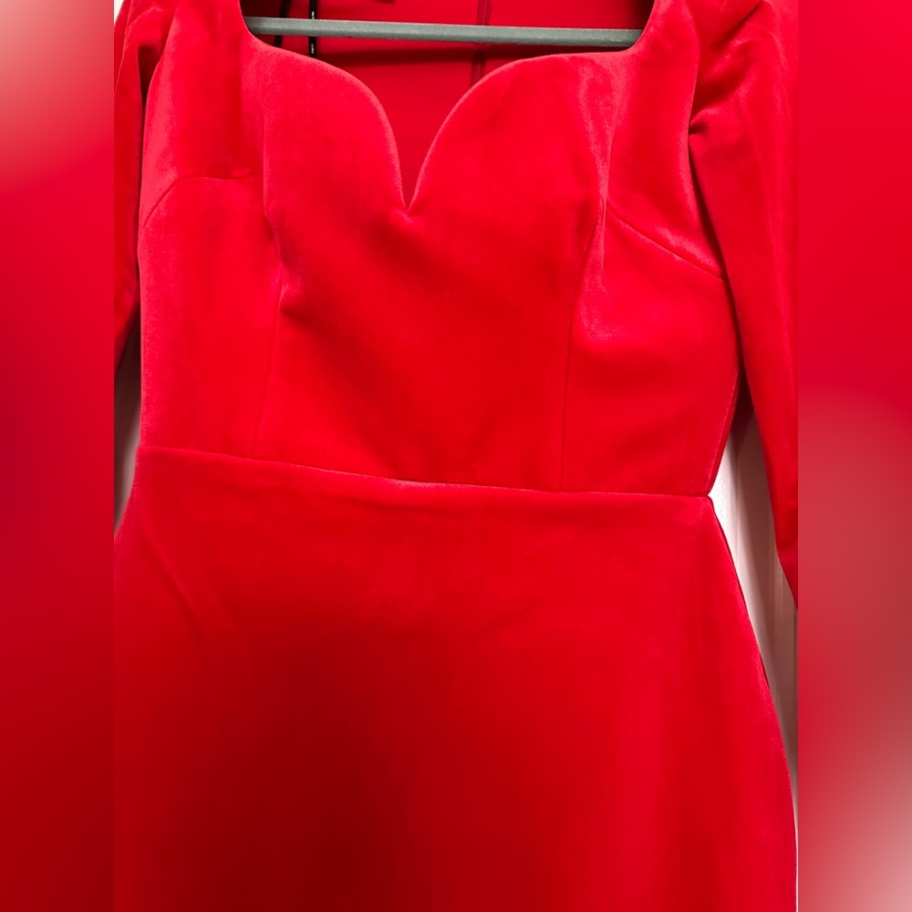 Velvet midi dress - Picture 5 of 11